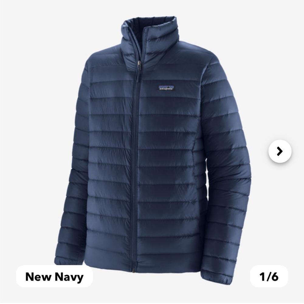 Men's S Patagonia down sweater - navy blue